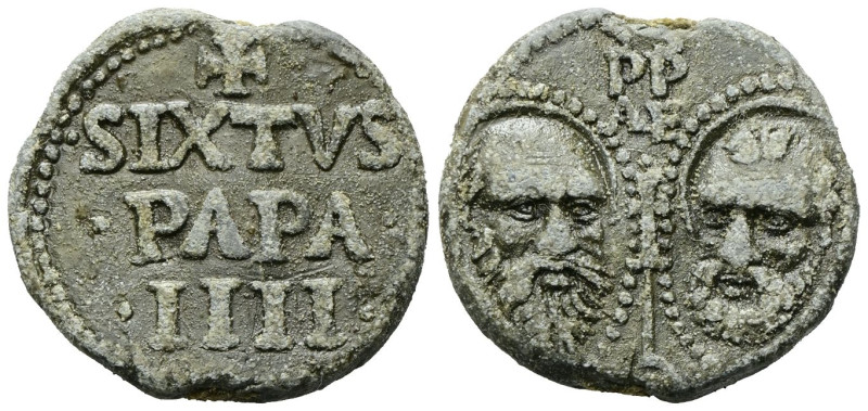 ROMA
Sisto IV (Francesco della Rovere), 1471-1484.
Bolla plumbea.
Pb
gr. 41,...