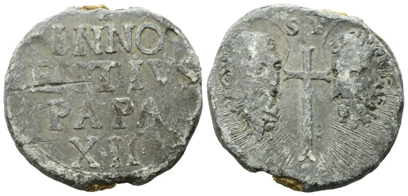 ROMA
Innocenzo XII (Antonio Pignatelli), 1691-1700.
Bolla plumbea.
Pb 
gr. 5...