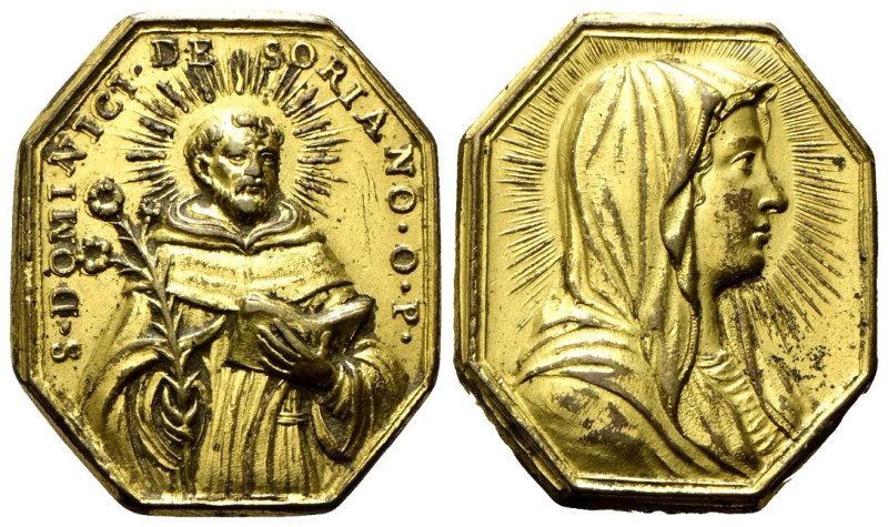 ROMA
Sec. XVII.
Medaglia devozionale ottagonale con San Domenico da Soriano e ...