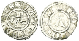 BOLOGNA
Giacomo e Giovanni Pepoli, 1347-1350.
Bolognino Grosso.
Ag
gr. 1,21
Dr. +IA•7•IO D’PPL’IS. Le lettere F R E S disposte a croce attorno a ...