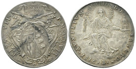 BOLOGNA
Pio VII (Barnaba Chiaramonti), 1800-1823.
Scudo 1816 a. XVII.
Ag
gr. 26,21
Dr. PIVS VII• - P•M•A•XVII. Stemma sormontato da triregno e ch...