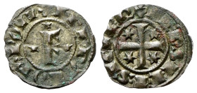 BRINDISI
Federico II di Svevia, Imperatore e Re di Sicilia, 1197-1250.
Denaro (1249).
Ag
gr. 0,71
Dr. + • ROM•IMPERATOR•. La Lettera F tra tre st...