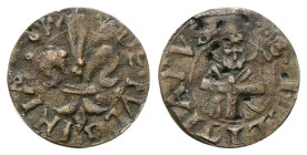 FOLIGNO
Clemente VII (Giulio de’Medici), 1523-1534. 
Quattrino.
Mi
gr. 0,52
Dr. DE•FVLGINIA•. Giglio.
Rv. •S•FELITANVS. Busto del Santo frontale...