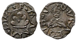 GUBBIO
Francesco Maria I della Rovere, 1508-1517.
Quattrino.
Æ
gr. 0,75
Dr. F+MARIA+DVX+. Cinque monti.
Rv. S+VBALDVS+V+. Busto di San Ubaldo fr...
