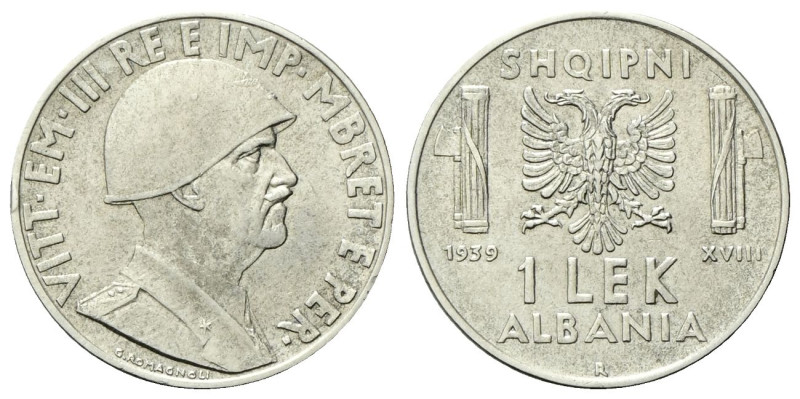 REGNO D’ALBANIA
Vittorio Emanuele III, 1939-1943.
Lek 1939 antimagnetiche a. X...
