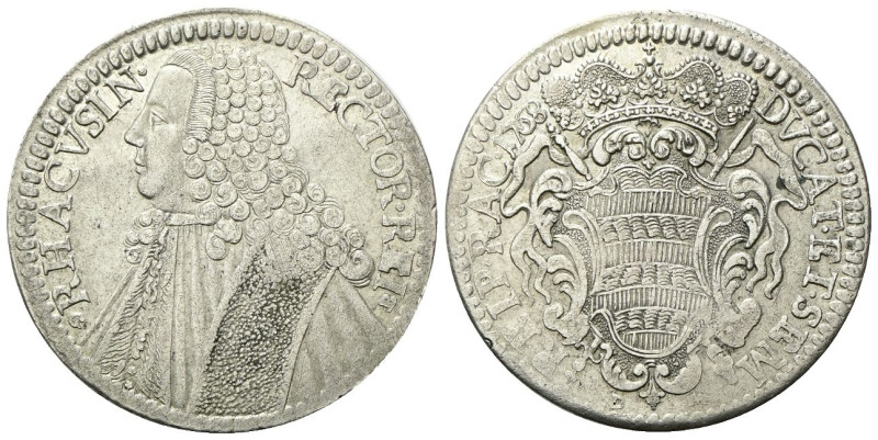 RAGUSA
Repubblica, 1358-1808.
Tallero Rettorale 1768 (D-M).
Ag
gr. 28,09
Dr...