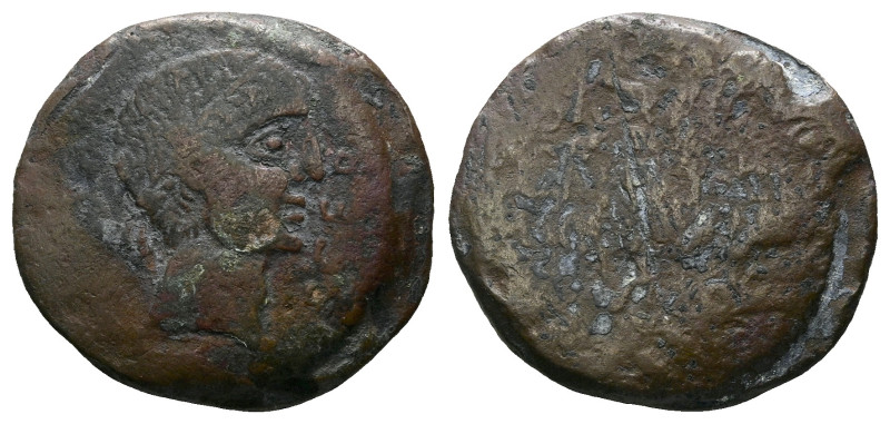 Hispania, temp of Augustus (?) Osset As I century, Æ 30.00 mm., 21.30 g.

Fine...