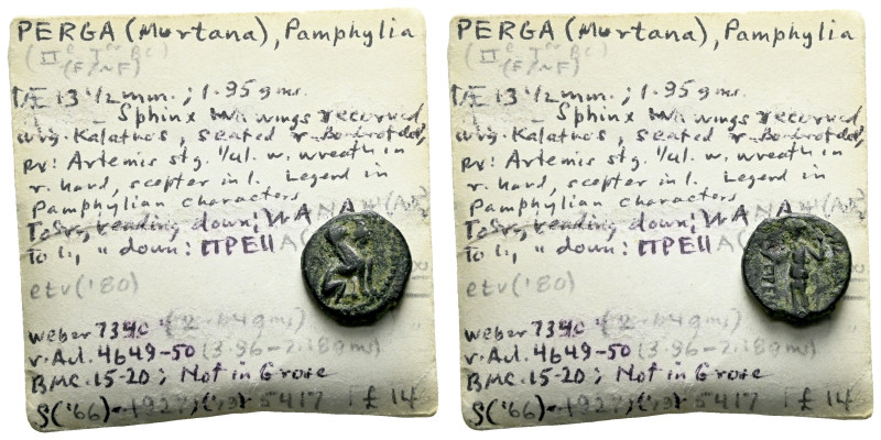 Pamphilia, Perga Bronze circa 200-189, Æ 13.00 mm., 1.95 g.

About VF

From ...