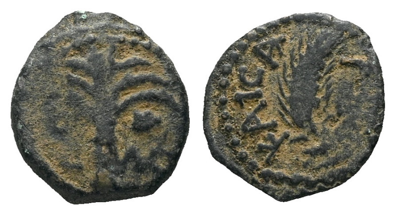 Judaea, Procurators. Marcus Ambibulus, 9-12 Jerusalem Prutah circa 9-12, Æ 16.00...