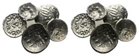 Arabia, Himyarites Uncertain mint Large lot of 5 Fractions circa I century (Starting Bid £ 1)