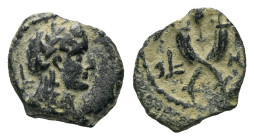 Kings of Nabathaea, Syllaios, usurper, 9-6 Petra Bronze circa 9-6 (Starting Bid £ 1)