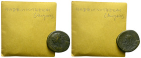 Mysia, Hadrianotherae Pseudo-autonomous issues Bronze circa 117-138 - From the E.E. Clain-Stefanelli collection. Sold with original collector's ticket...