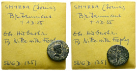 Ionia, Smyrna Britannicus, son of Claudius Bronze circa 41-54 - From the E.E. Clain-Stefanelli collection. Sold with original collector's ticket. (Sta...