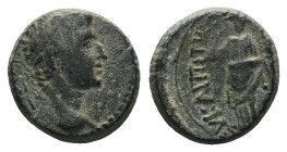 Phrygia, Eucarpia Tiberius, 14-37 Bronze, Valerios Zmertorix, magistrate(?) circa 14-37 - Ex Ronesans Salzgitter 8, 193. (Starting Bid £ 1)