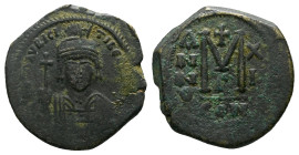 Maurice Tiberius, 582-602 Follis Constantinople circa 582-602 - Ex Aphrodite sale 6, 934. (Starting Bid £ 1)