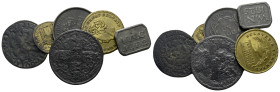 Large lot of 6 medals/coins (Starting Bid £ 1)