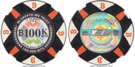 BTCC clay composite Loaded (Unredeemed) "Poker Chip" 0.1 Bitcoin (BTC) 2016-2017 MS70 NGC, Ahonen Unlisted. Firstbits 1EAzfCJh Serial B00940. An outst...