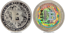 Lealana silver Proof Loaded (Unredeemed) 0.1 Bitcoin (BTC) 2013 PR67 Deep Cameo PCGS, Ahonen-pg 204. Total Issued: 490. Type PF. 25mm. Black address. ...