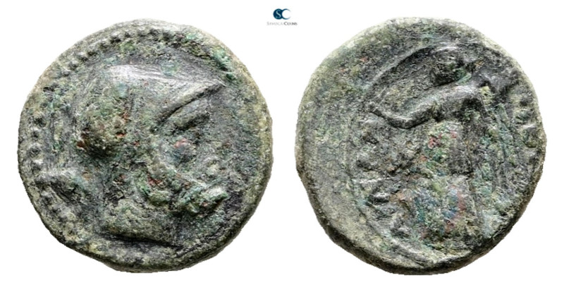 Bruttium. Petelia circa 216-204 BC. 
Bronze Æ

11 mm, 1,73 g



Very Fine...