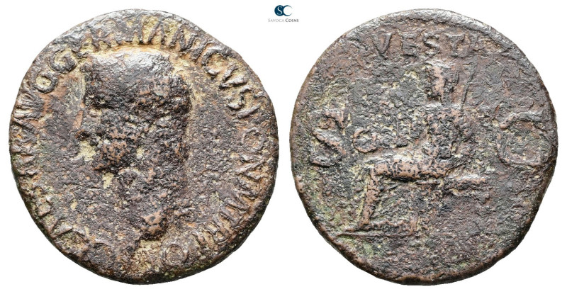 Caligula AD 37-41. Rome
As Æ

28 mm, 9,57 g



Fine