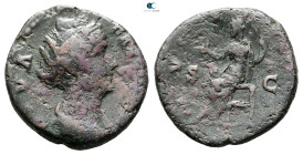 Diva Faustina I AD 140-141. Rome. As Æ
