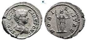Geta, as Caesar AD 197-209. Rome. Denarius AR