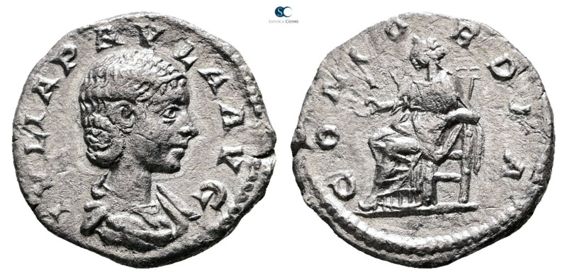 Julia Paula. Augusta AD 219-220. Rome
Denarius AR

18 mm, 2,4 g



Very F...