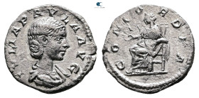 Julia Paula. Augusta AD 219-220. Rome. Denarius AR