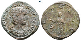 Otacilia Severa AD 244-249. Rome. Sestertius Æ