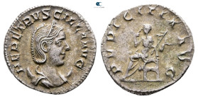 Herennia Etruscilla AD 249-251. Rome. Denarius AR