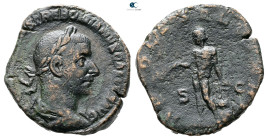 Trebonianus Gallus AD 251-253. Rome. Sestertius Æ