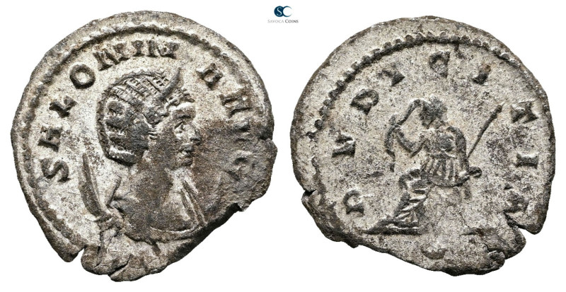 Salonina AD 254-268. Rome
Billon Antoninianus

23 mm, 2,41 g



Very Fine