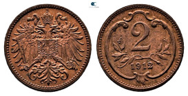 Austria. Wien (Vienna). Franz Joseph  AD 1848-1916. 2 Heller CU