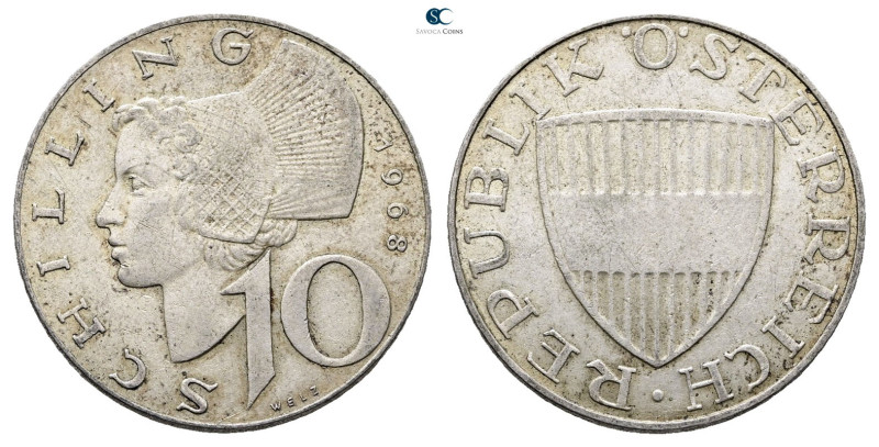 Austria. Wien (Vienna) circa AD 1968. 
10 Schilling AR

27 mm, 7,47 g



...