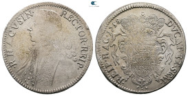 Croatia. Republic of Ragusa (Dubrovnik).  AD 1758. Tallero AR