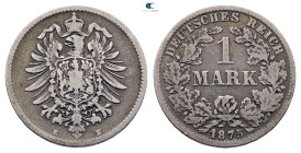 Germany. Dresden.  AD 1875. 1 Mark AR