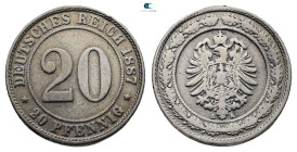 Germany.  AD 1887. 20 Pfennig