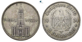Germany. Berlin.  AD 1934. 2 Reichsmark AR
