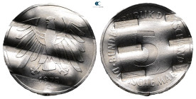 Germany. München.  AD 1975. Cancelled by the mint.. 5 Mark NI