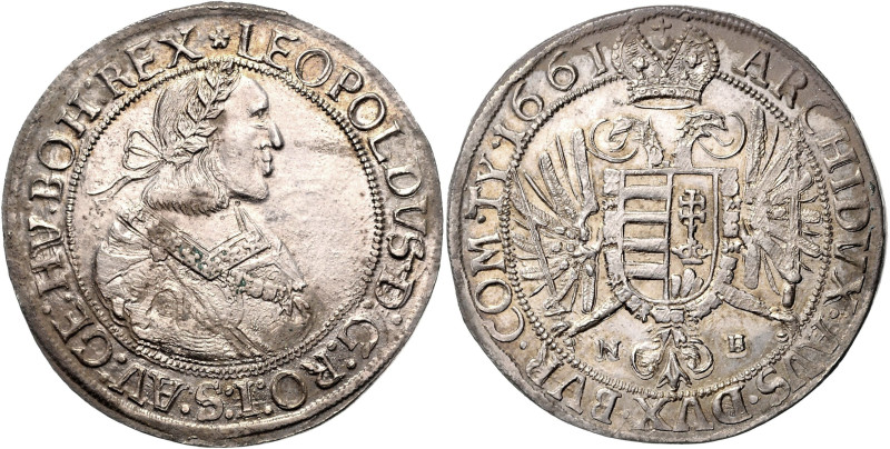 LEOPOLD I (1657 - 1705)&nbsp;
1 Thaler, 1661, NB, 28,78g, Dav 3266&nbsp;

abo...