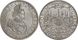 GERMANY. Augsburg. Taler, 1643/2. Augsburg Mint. Free City (in the name of Ferdinand III). PCGS MS-62.
Dav-5039; KM-77. This enchanting overdate crow...