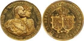 GERMANY. Bavaria. Royal Marriage Gold Medal of Ducat Weight, 1891. PCGS SPECIMEN-63.
Wittelsbach-2930. By M. Gubé. Weight: 3.50 gms. Commemorating th...