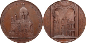 GERMANY. Cologne. Glockengasse Synagogue Bronze Medal, 1861. Geerts (Ixelles) Mint. PCGS SPECIMEN-64.
Ross-M239 (R3); van Hoydonck-182; Reinecke-61. ...