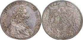 GERMANY. Passau. Taler, 1701 (over 1071). Augsburg Mint. Johann Philipp von Lamberg. NGC MS-63.
Dav-2517; KM-46. An interesting overdate variety that...