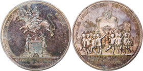 GERMANY. Saxony. Friedrich August III Golden Jubilee Silver Medal, 1818. PCGS SPECIMEN-63.
Merseberger-2079; Sommer-A212. By D. F. or F. W. Loos. Obv...