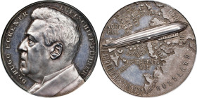 GERMANY. Weimar Republic. Polar Flight of the LZ 127 Graf Zeppelin Silver Medal, 1931. PCGS SPECIMEN-63.
Hans Kaiser-576; Button-279. By O. Oertel. D...