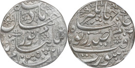 INDIA. Mughal Empire. Rupee, AH 1035 Year 21 (1625). Surat Mint. In the name of Nur Jahan and Jahangir. NGC MS-62.
KM-168.6. An alluring example of t...