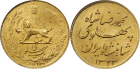 IRAN. Pahlavi, SH 1323 (1944). Tehran Mint. Mohammad Reza Pahlavi. ANACS MS-64.
Fr-97; KM-1148. This charming Mint State example delivers alluring br...