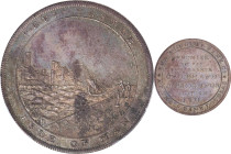 ISLE OF MAN. Douglas Bank Silver 5 Shillings Token, 1811. Birmingham (Soho) Mint. PCGS MS-63.
KM-Tn14; Prid-46. An intriguing and fairly RARE token i...