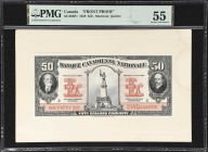 CANADA. Banque Canadienne Nationale. 50 Dollars, 1.2.1929. CH #85-12-08P1. Front Proof. PMG About Uncirculated 55.
An appealing front proof from this...